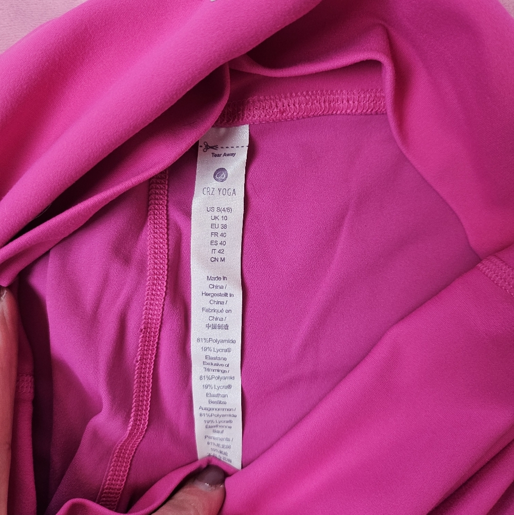 ❤️SPECIAL❤️NWT.CRZ YOGA Butterluxe Capris Leggings In Hibiscus Purple - Picture 10 of 11